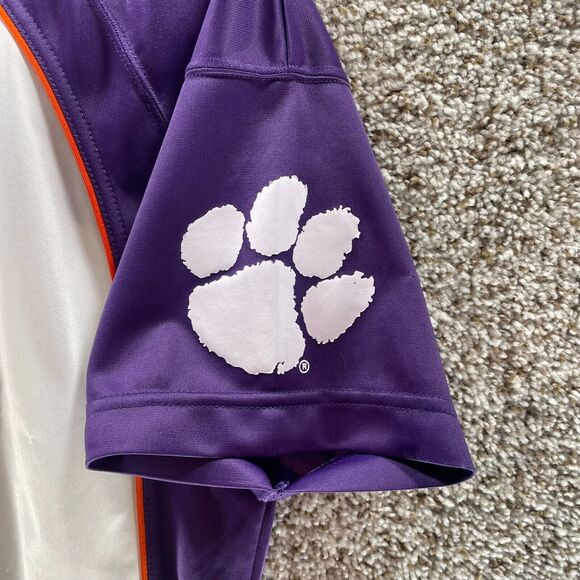 Vintage 90s Clemson Tigers Jersey Youth Extra Large Starter Embroidered Y2K Boys - Picture 11 of 15